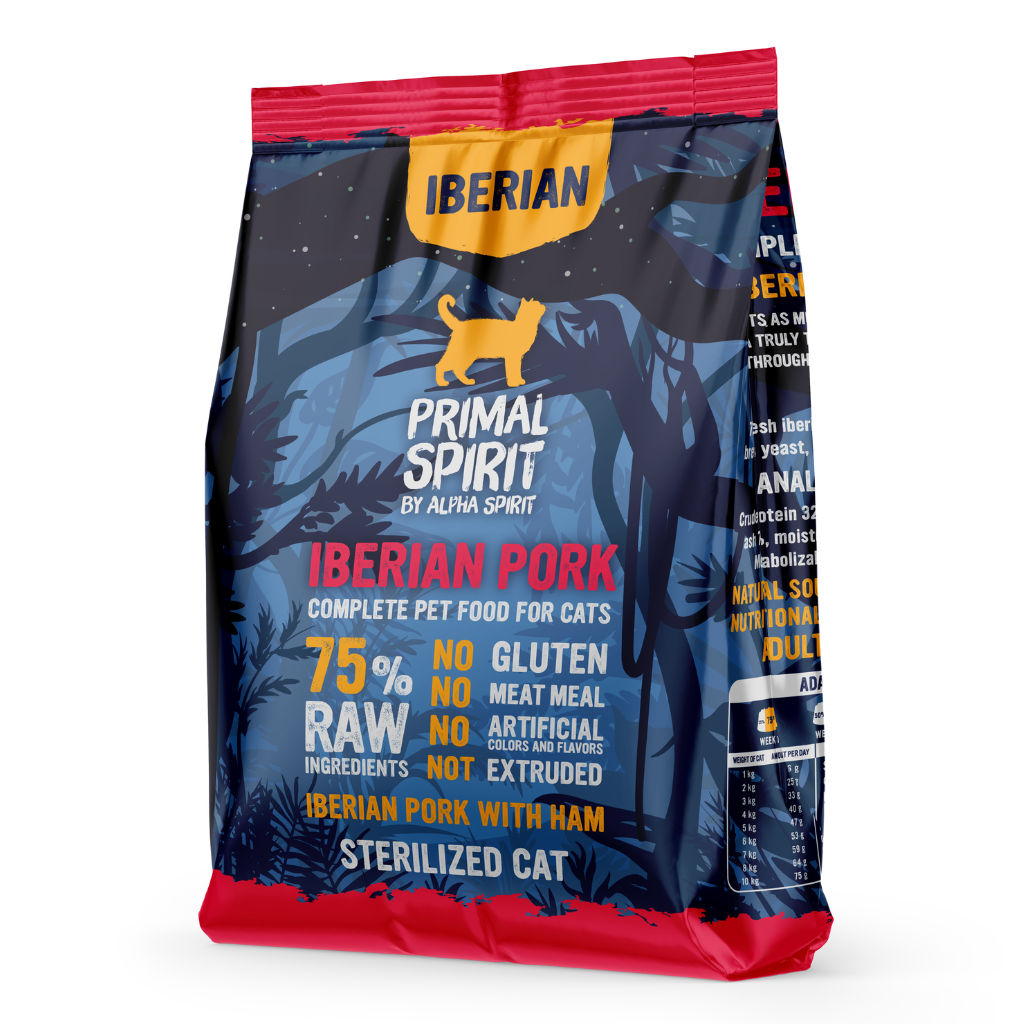 Iberian Pork Complete Dry Cat Food for Sterilised Cats (1kg)