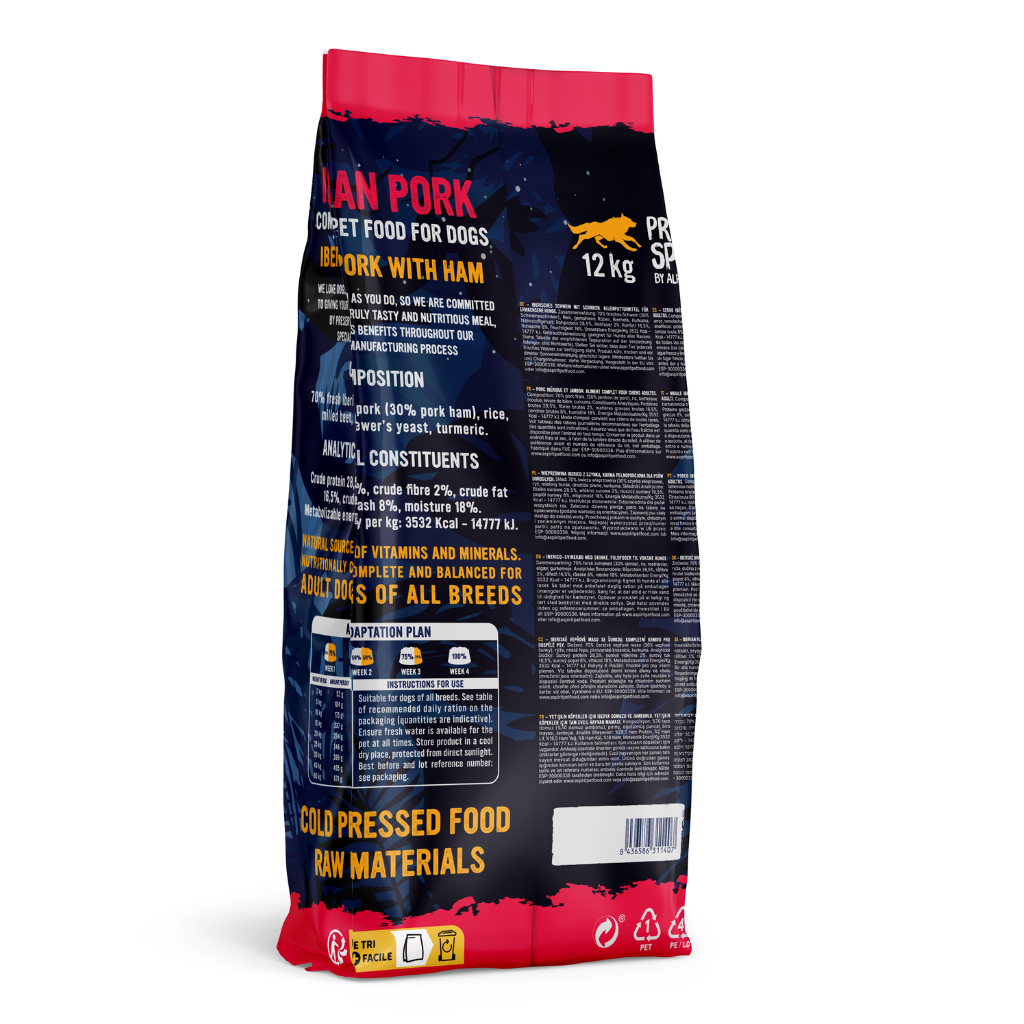 Iberian Pork Complete Dry Dog Food (12kg)
