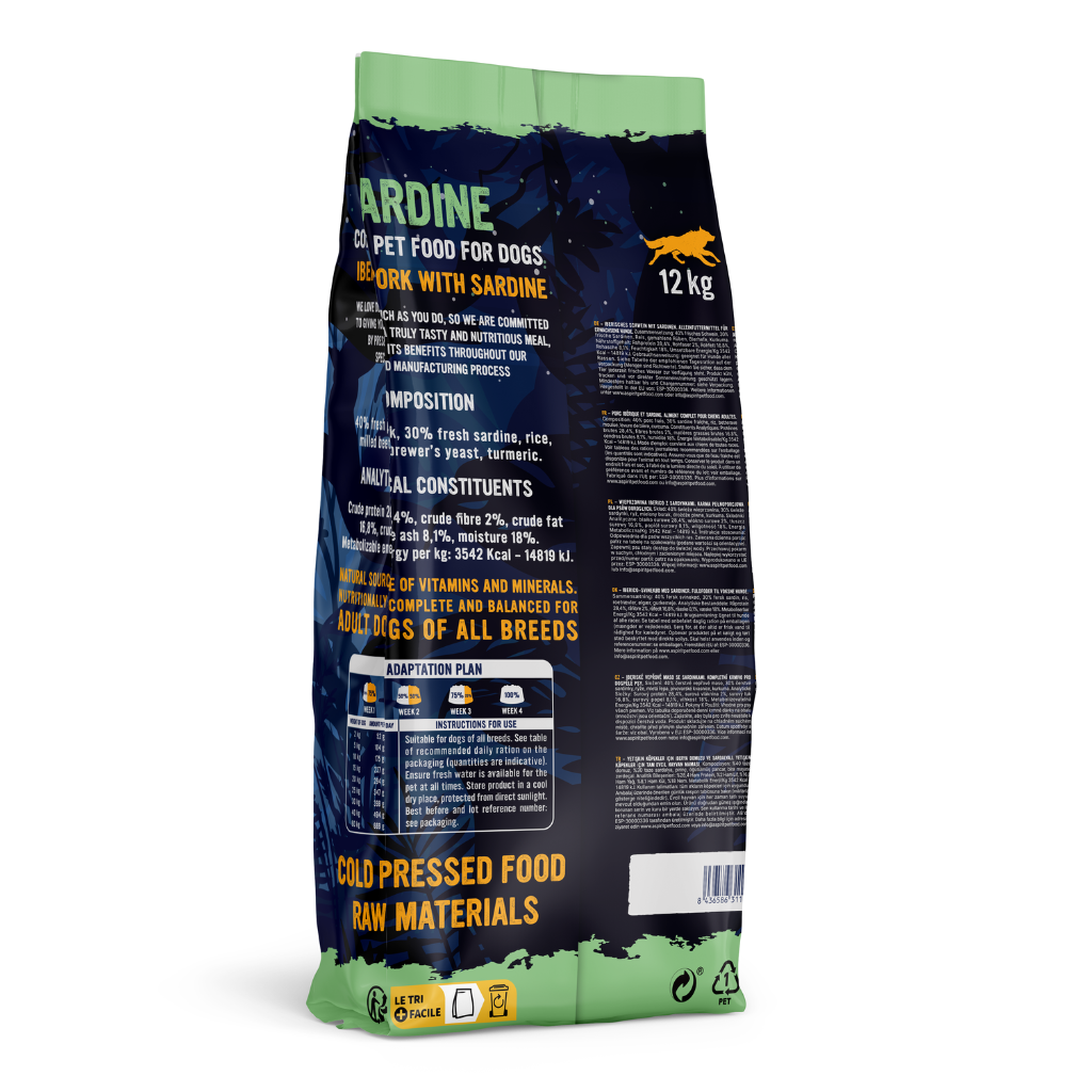 Iberian Sardine Complete Dry Dog Food (12kg)