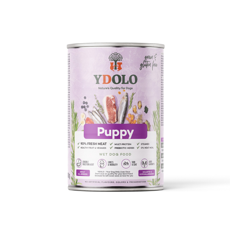 Complete Wet Food for Puppies – Healthy and Pure (6 x 400g)